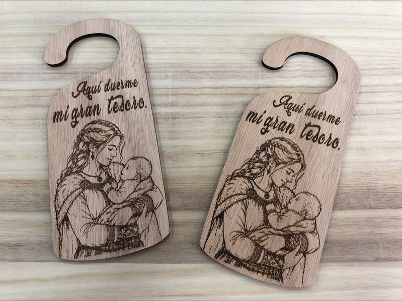 Cartel No Molestar Mamá Bebé , Aquí duerme mi gran tesoro